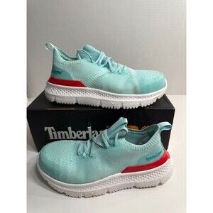 .10166 Timberland Blue, Safety Toe Work Shoes-US 6 Womens Wide